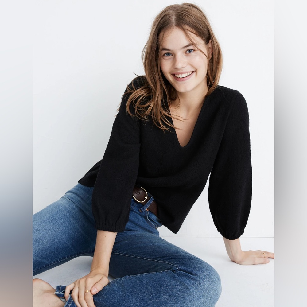 Madewell Black Blouse